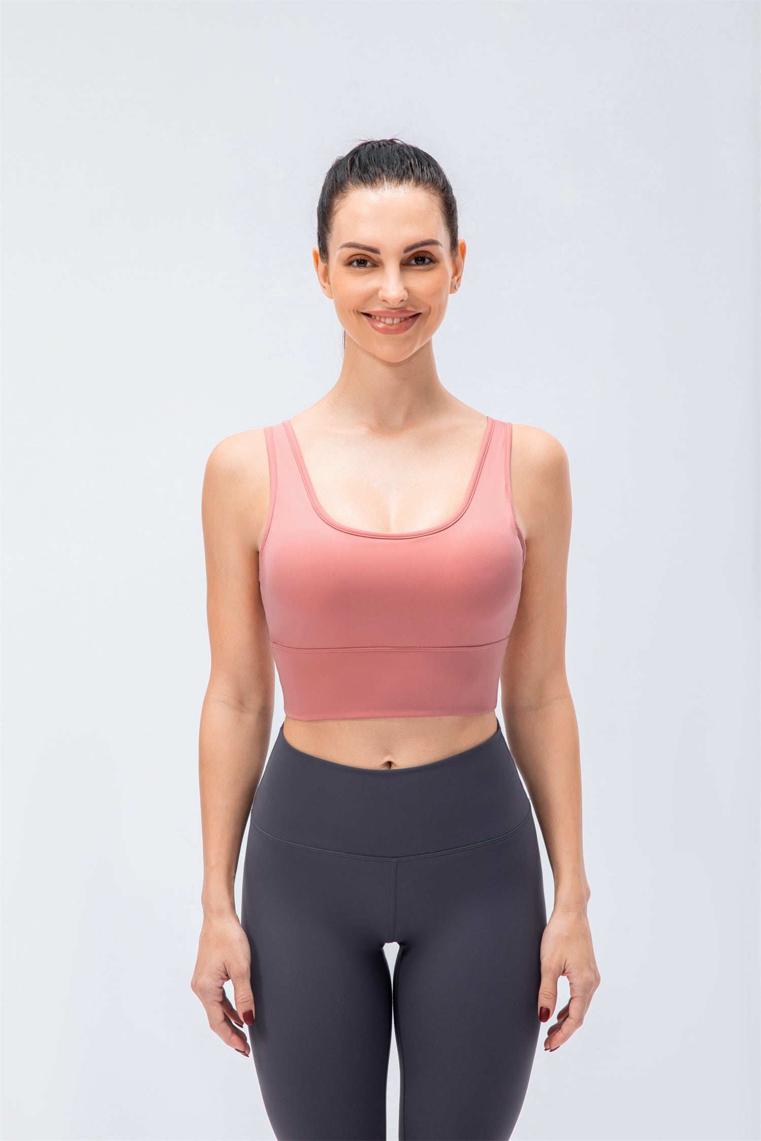 Tops deportivos de yoga de alta elasticidad