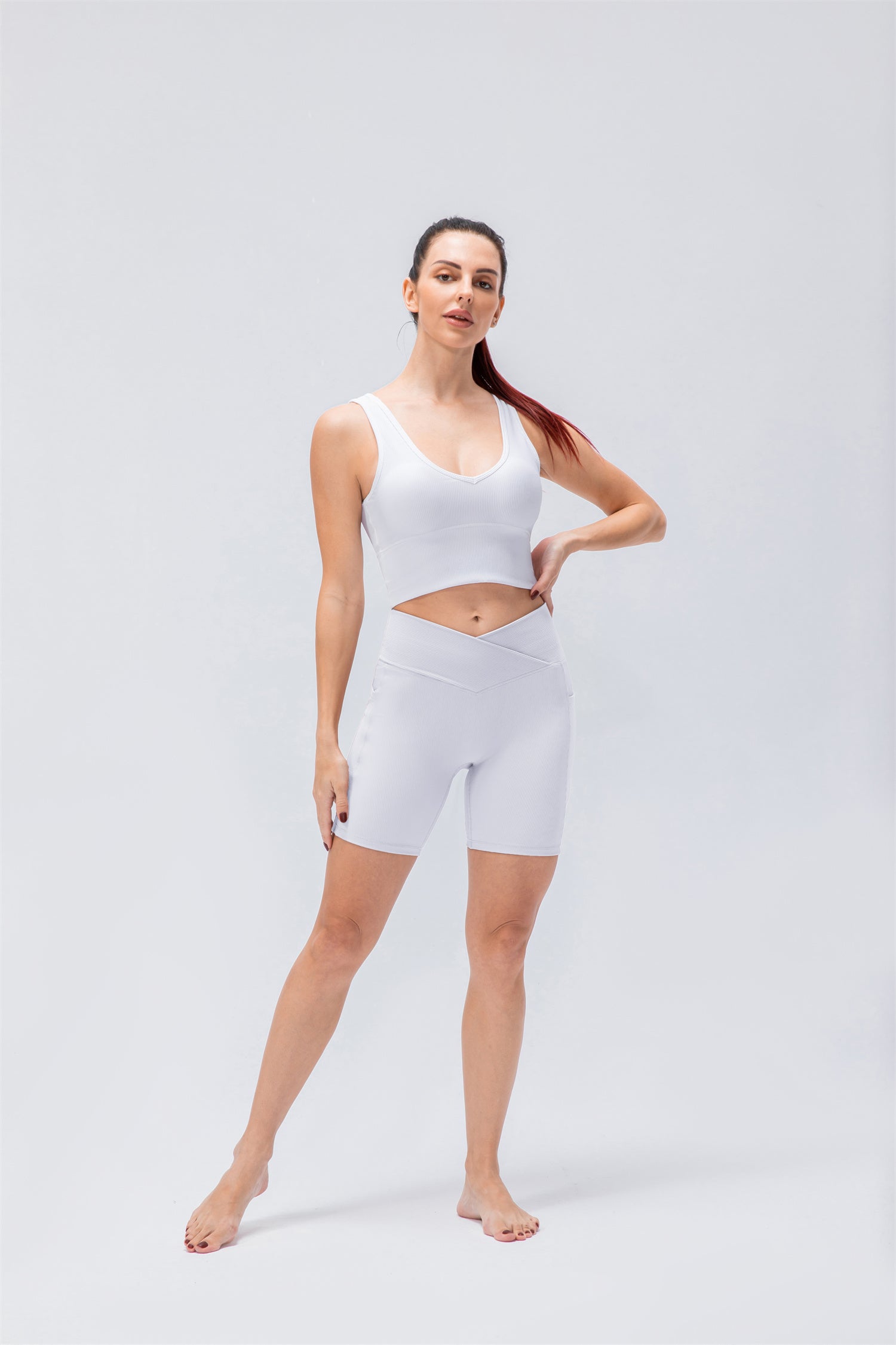 Sports Tank Top & Shorts Set- Elegant