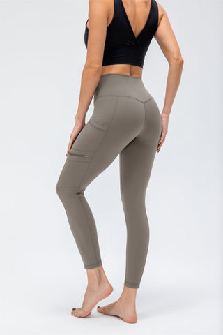 Sport-Leggings mit hoher Taille und zwei Taschen