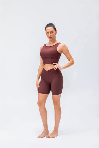 Sports Tank Top & Shorts Set- Elegant