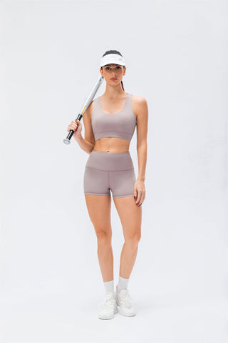 High Waisted Sport Shorts-Cool