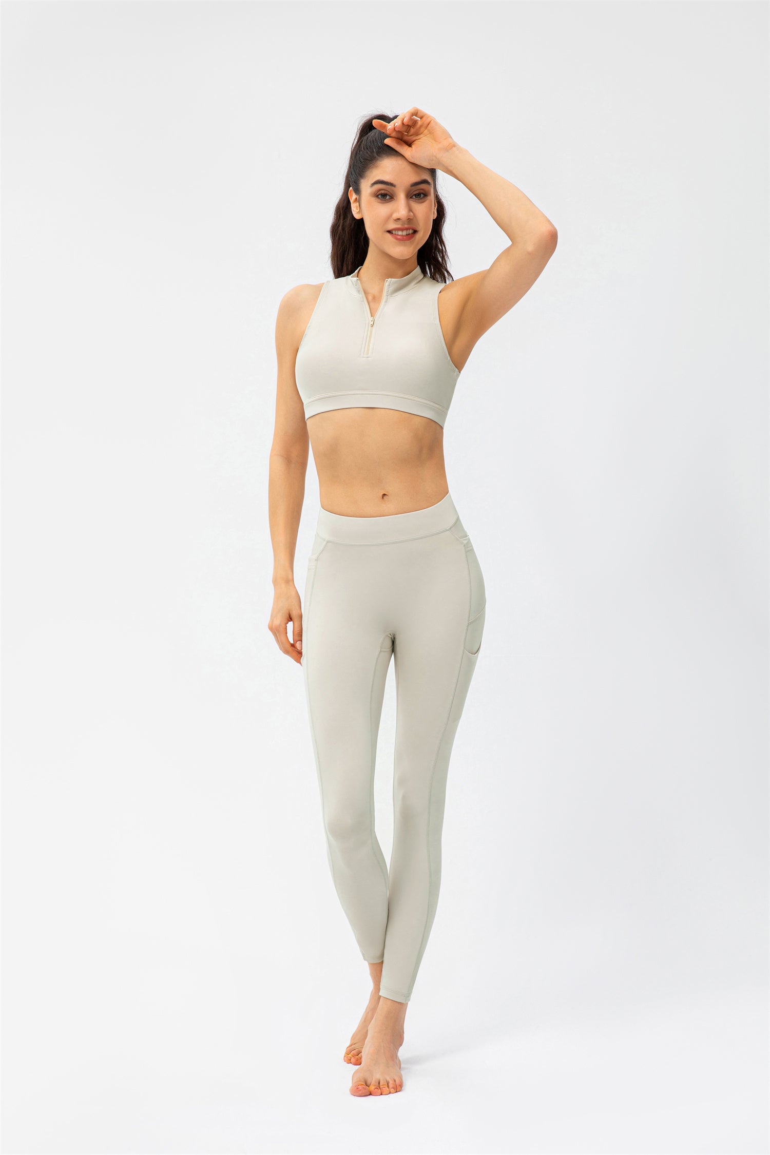 Conjunto de camiseta sin mangas y leggings deportivos - Active