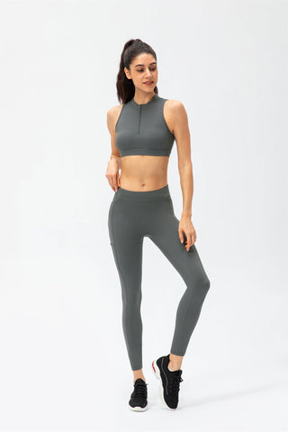 Conjunto de camiseta sin mangas y leggings deportivos - Active