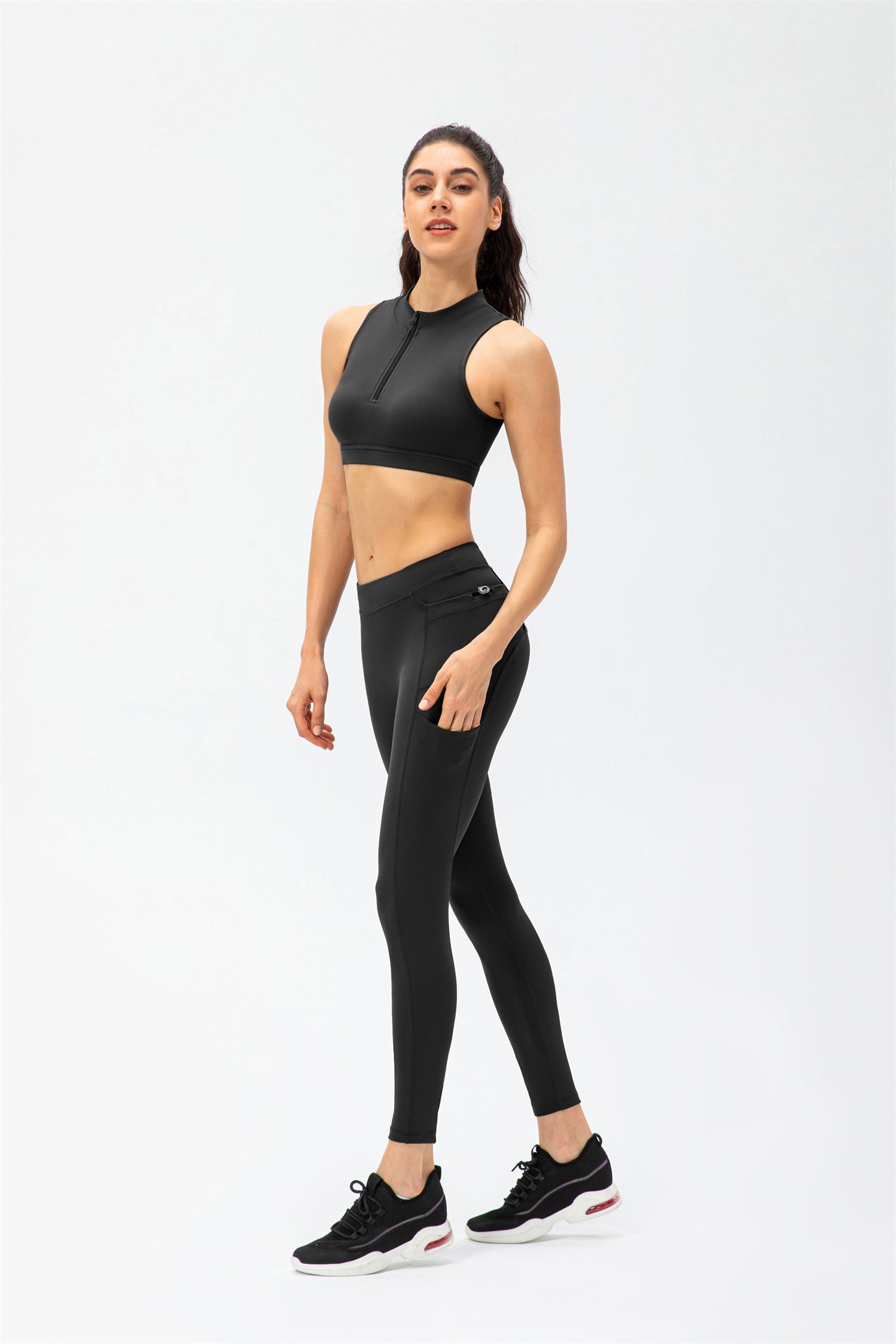 Conjunto de camiseta sin mangas y leggings deportivos - Active