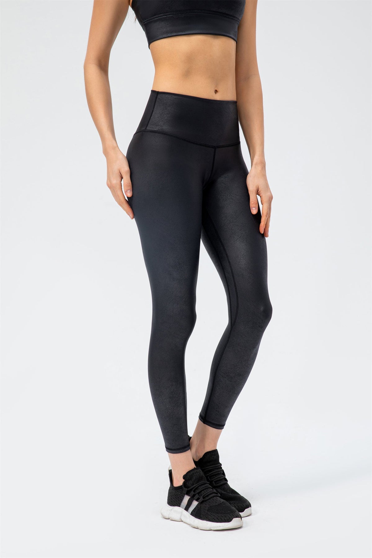 Yoga-Leggings mit hoher Taille - Fokus