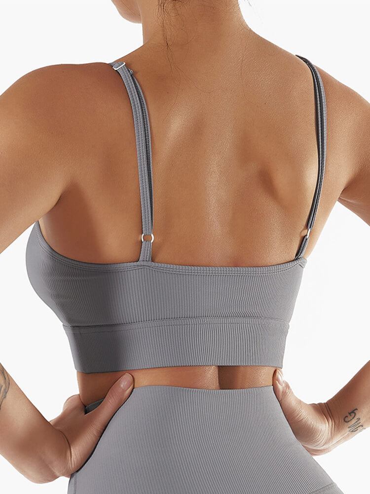 Live In Rib Longline Sports Bra