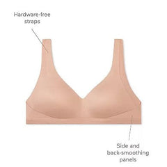 Underarm and Back-Smoothing Comfort Wireless Lightly Lined T-Shirt Bra Skyblue