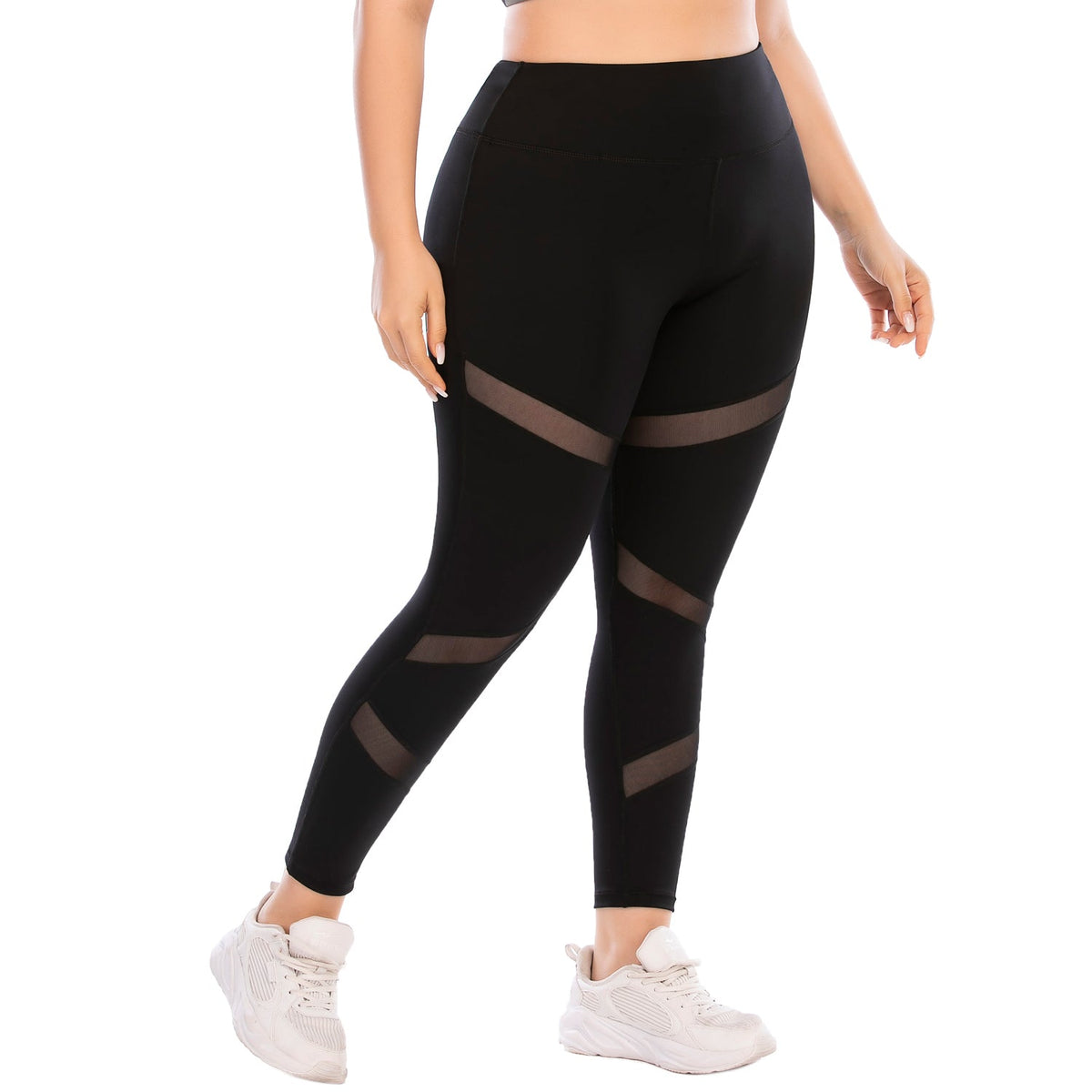 Yogahosen-Workout-Leggings in Übergröße mit Taschen