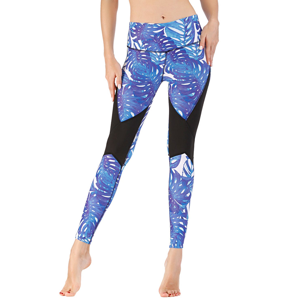 Leggings para entrenamiento Pantalones de cintura alta Control de abdomen