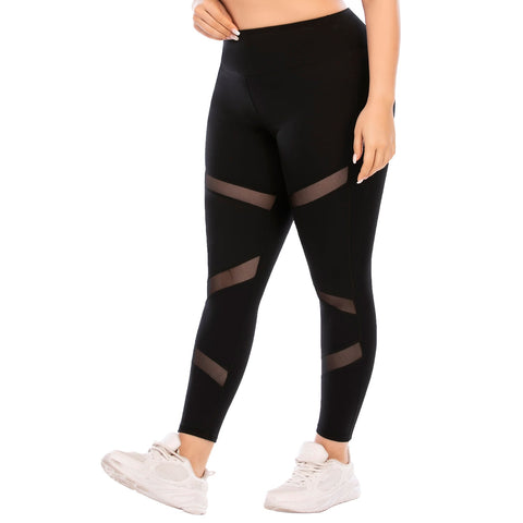 Leggings deportivos de talla grande para yoga atlético con bolsillo