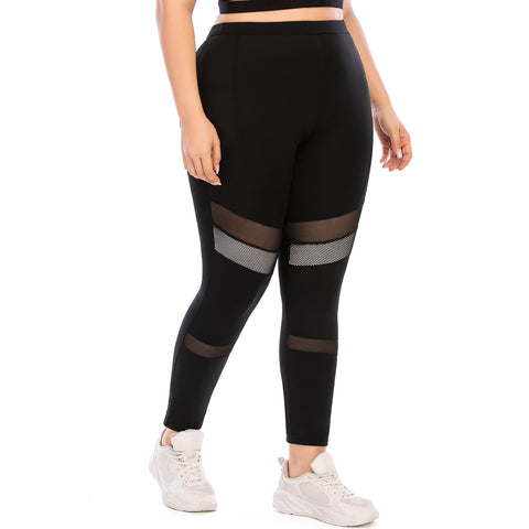 Pantalones de yoga de talla grande con bolsillos y leggings a prueba de sentadillas