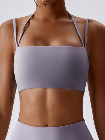 Chaleco de yoga con tirantes tipo halter y suave como la mantequilla 