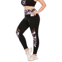 Plus Size Yoga Workout Legging for Printed