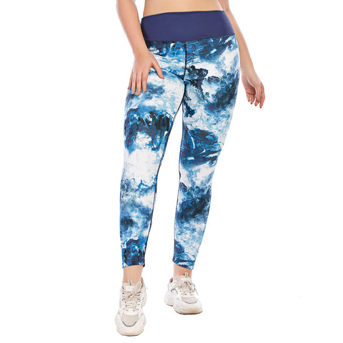 Pantalones de yoga de talla grande para leggings de cintura alta