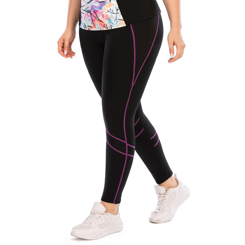 Leggings mit hoher Taille in Übergröße mit Tasche, Yoga- und Gym-Hose