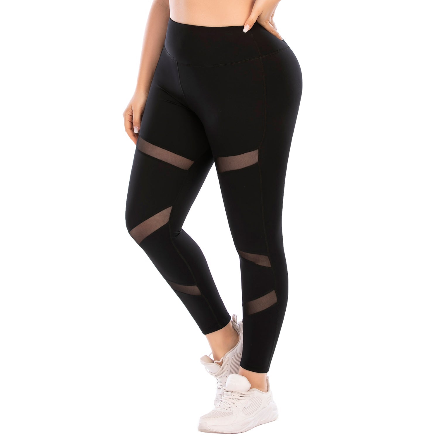 Leggings deportivos de talla grande para yoga atlético con bolsillo