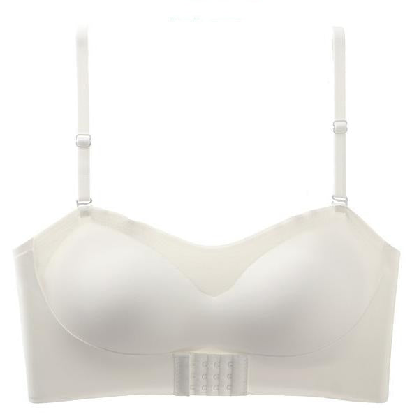 Non-Slip Strapless Invisible Push-up Front Buckle Wireless Bra