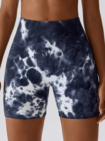 Tie Dye Scrunch Seamless Yoga Shorts