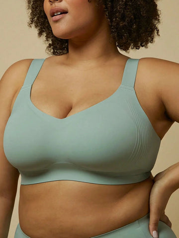 Plus Wireless Lounge Bra LightGreen