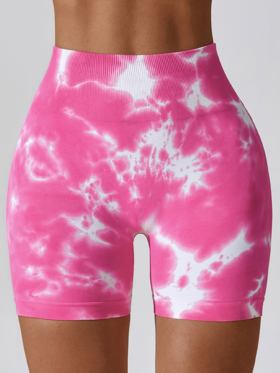 Tie Dye Scrunch Seamless Yoga Shorts