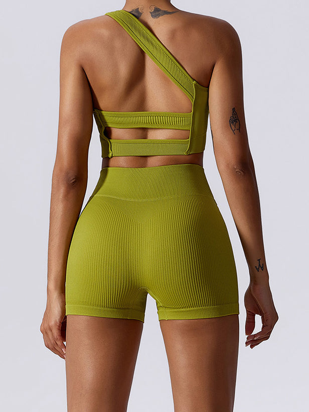 Live in Rib Asymmetrical Bra