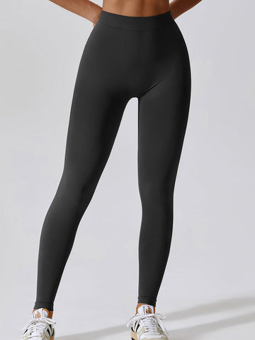 Nahtlose Leggings mit V-Ausschnitt hinten 