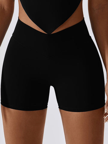 Scrunch Yoga-Shorts mit V-Tasche hinten 