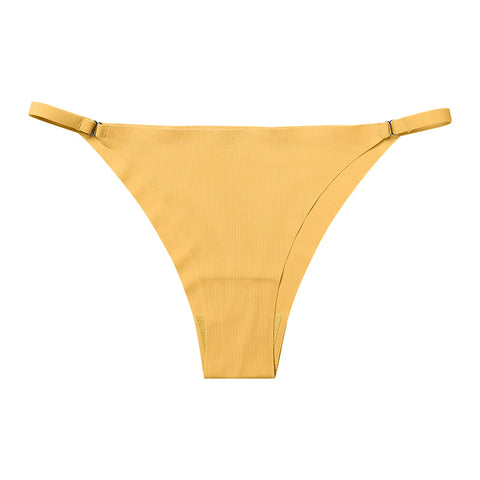Metal Buckle Thong Panties