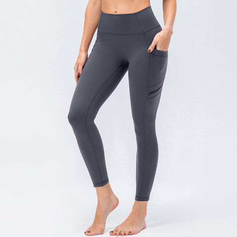 Sport-Leggings mit hoher Taille und zwei Taschen