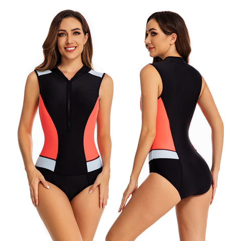 Ärmellose Rashguard-Badeanzüge für Damen