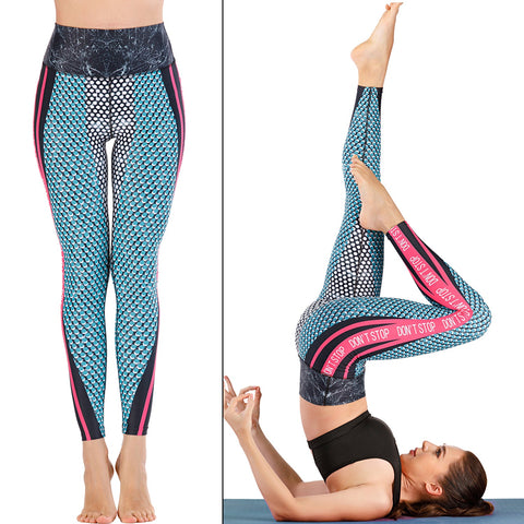 Yogahose mit hoher Taille und Bauchkontrolle, Lauf- und Fitness-Leggings