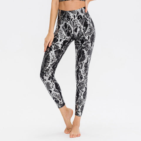 Snake Print High Waisted Leggings