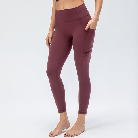 Sport-Leggings mit hoher Taille und zwei Taschen