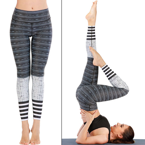 Pantalones de yoga Leggings de cintura alta Pantalones de entrenamiento