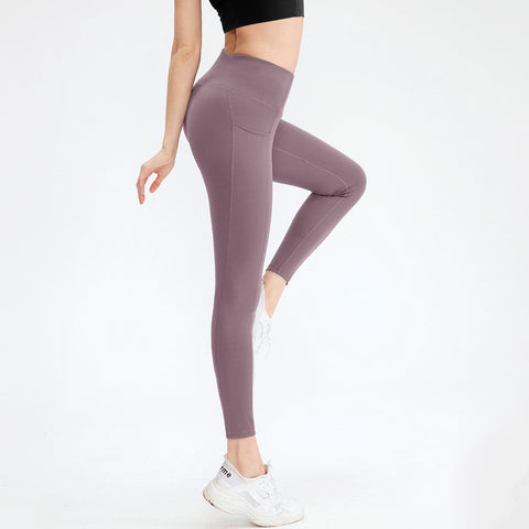 Leggings mit hoher Taille und Seitentaschen