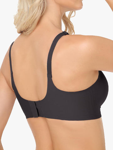 Netz-BHs für Damen, ohne Bügel, kabellos, Comfort Lift, Push-Up-Bralettes für Damen mit Stützung und BH, Schwarz