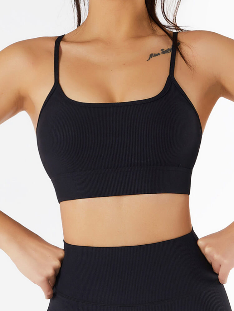 Live In Rib Longline Sports Bra