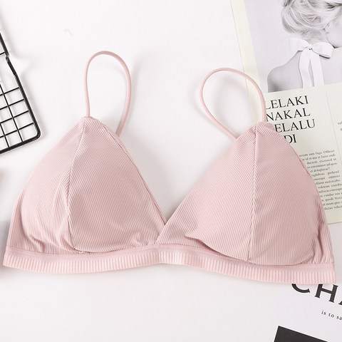 Women Wireless Bra Solid Bralette