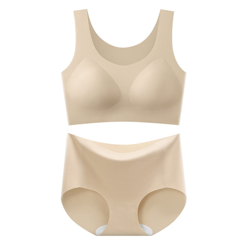 Push Up Sports Elastic Wireless Second-Skin Bra & Underwear Set for Pregnant Women