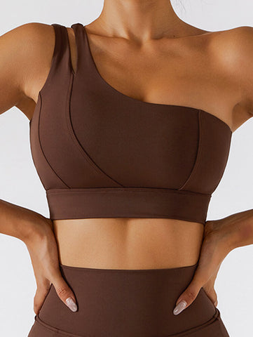 Empowered One Shoulder Sports Bra