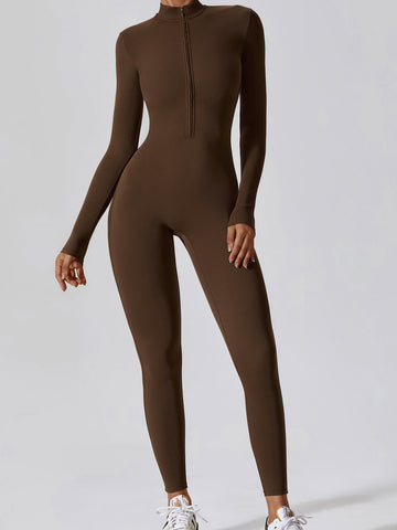 Long Sleeve Zip Jumpsuit