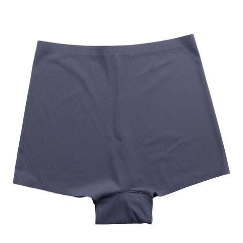 Hoch taillierte, einfarbige Boyshorts-Unterwäsche