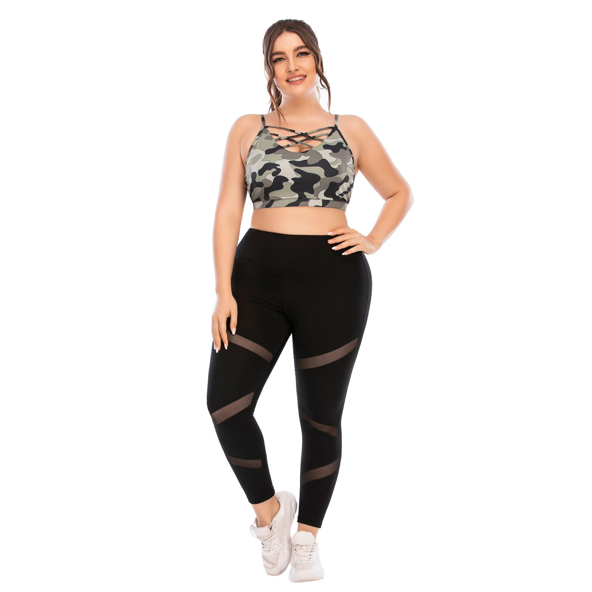 Activewear-Sets in Übergröße, Trainingsoberteile, Leggings