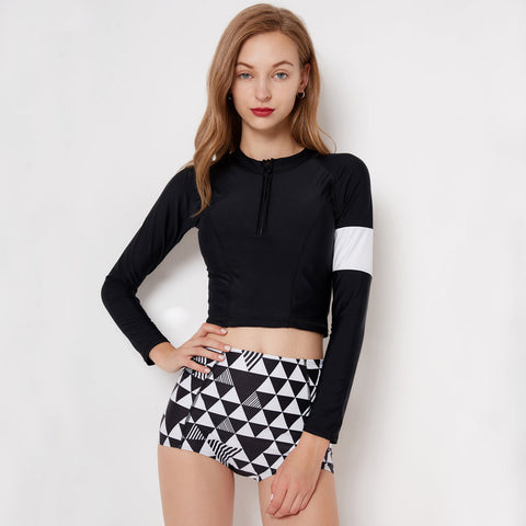 Rash guard Long Sleeve Two Piece Swimsuit