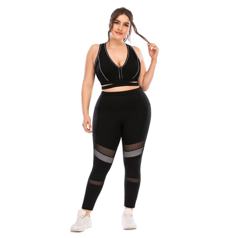 Ropa deportiva de talla grande Sujetador deportivo Leggings atléticos