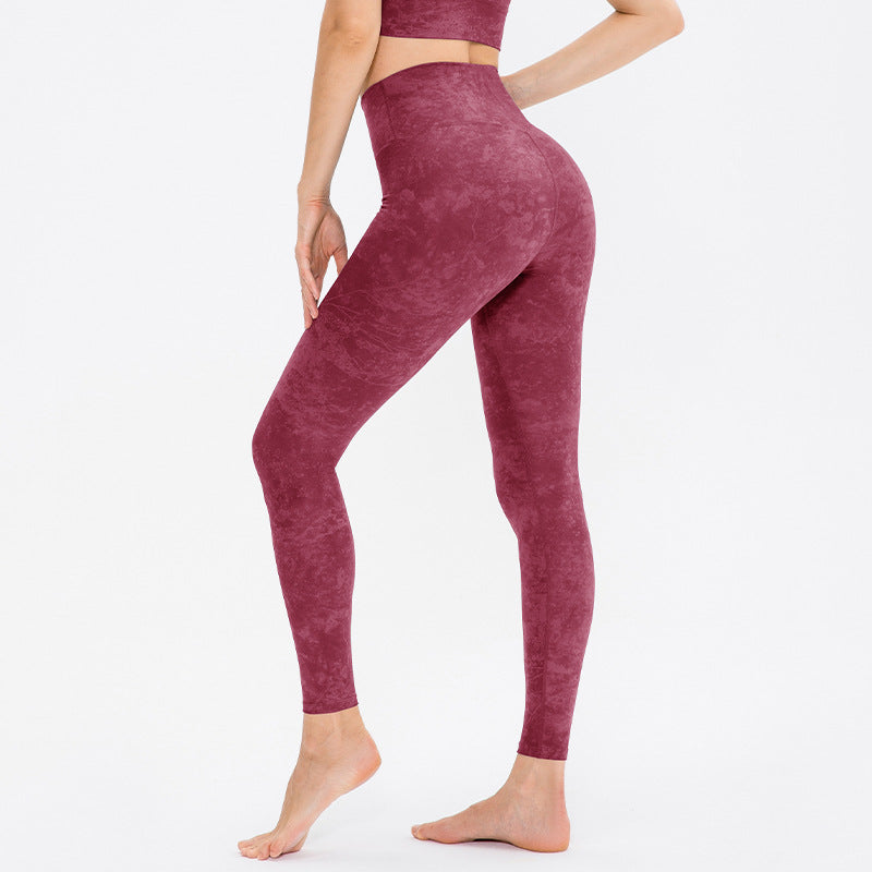 Bedruckte Leggings mit hoher Taille