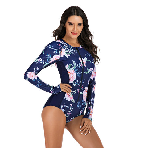 Long Sleeve Rash Guard Swimsuit Bathing Suits