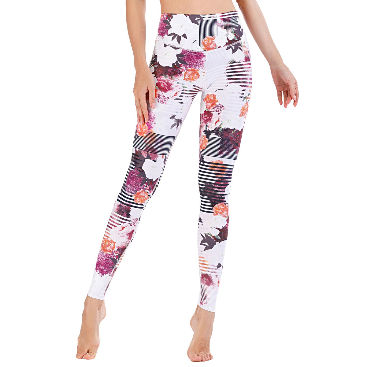 Leggings de cintura alta para imprimir pantalones de yoga