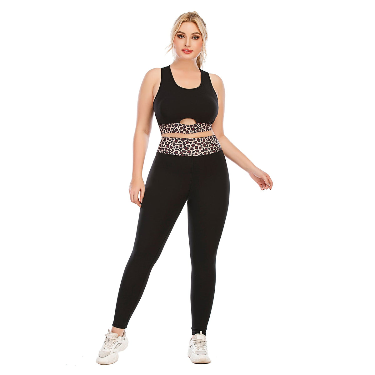 Ropa deportiva de talla grande para hacer ejercicio, sujetador deportivo, pantalones de yoga