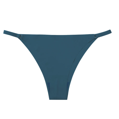 Metal Buckle Thong Panties